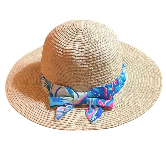 Child’s Straw Sun Beach Hat - Picture 3 of 4